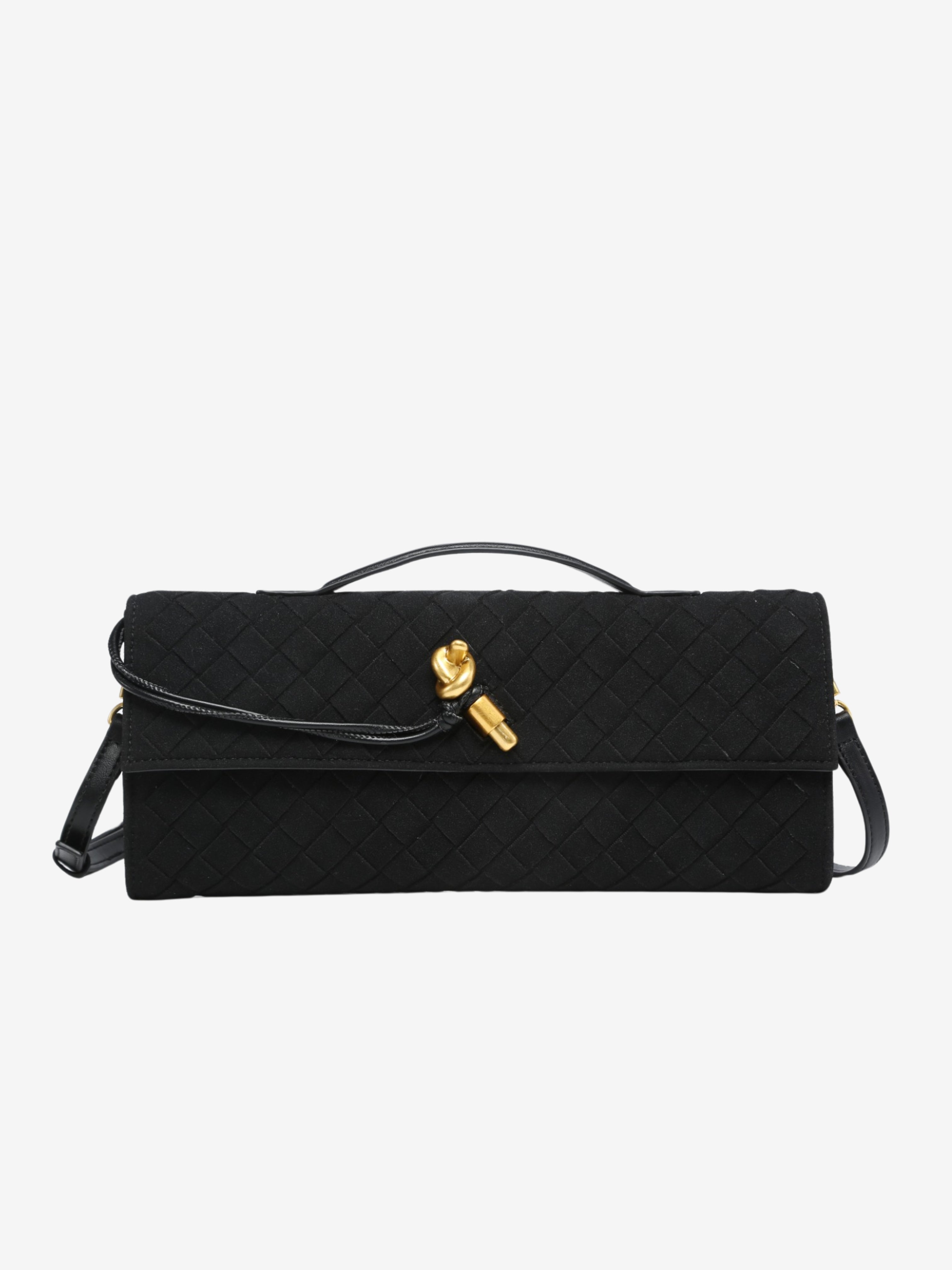 Čerešňa | Prémiová semišová kabelka s tkaným dizajnom