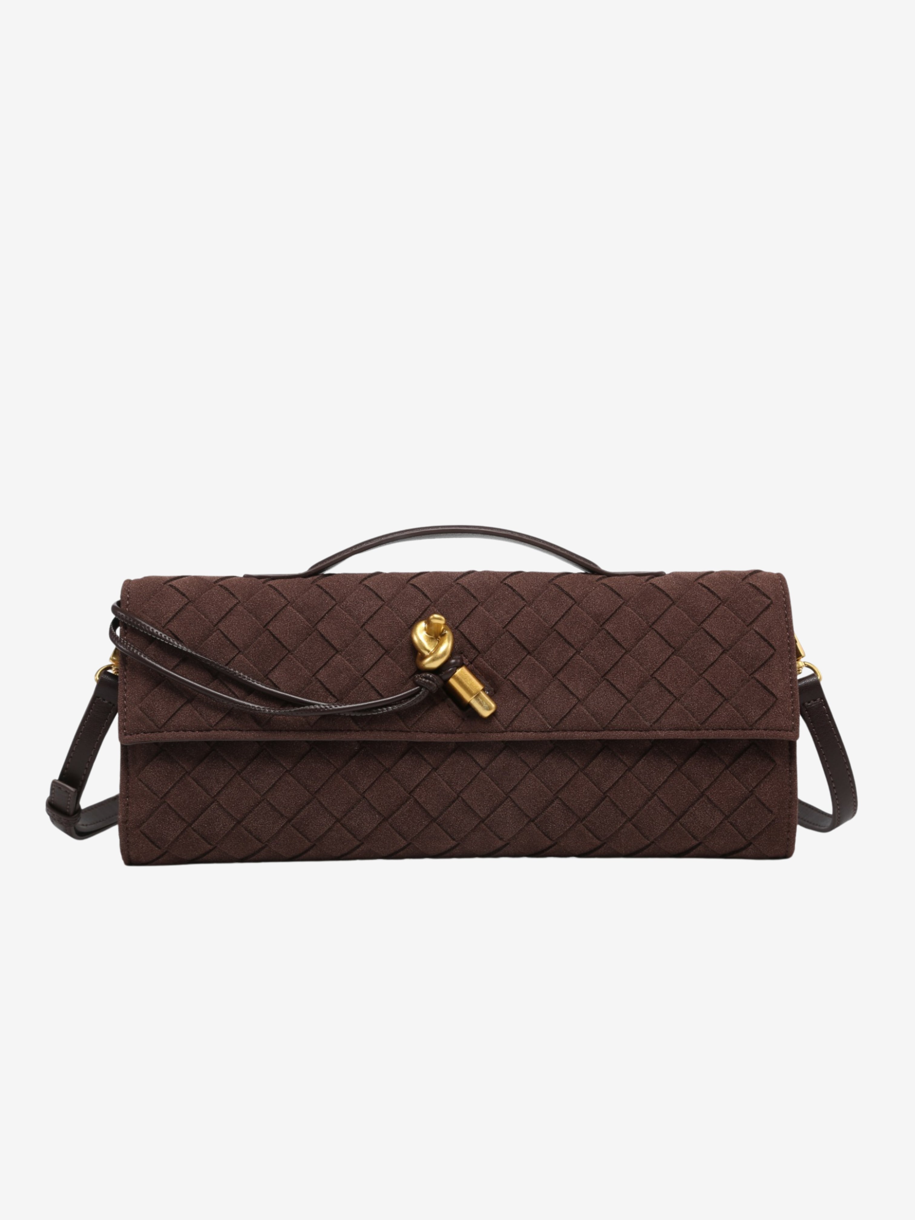 Čerešňa | Prémiová semišová kabelka s tkaným dizajnom