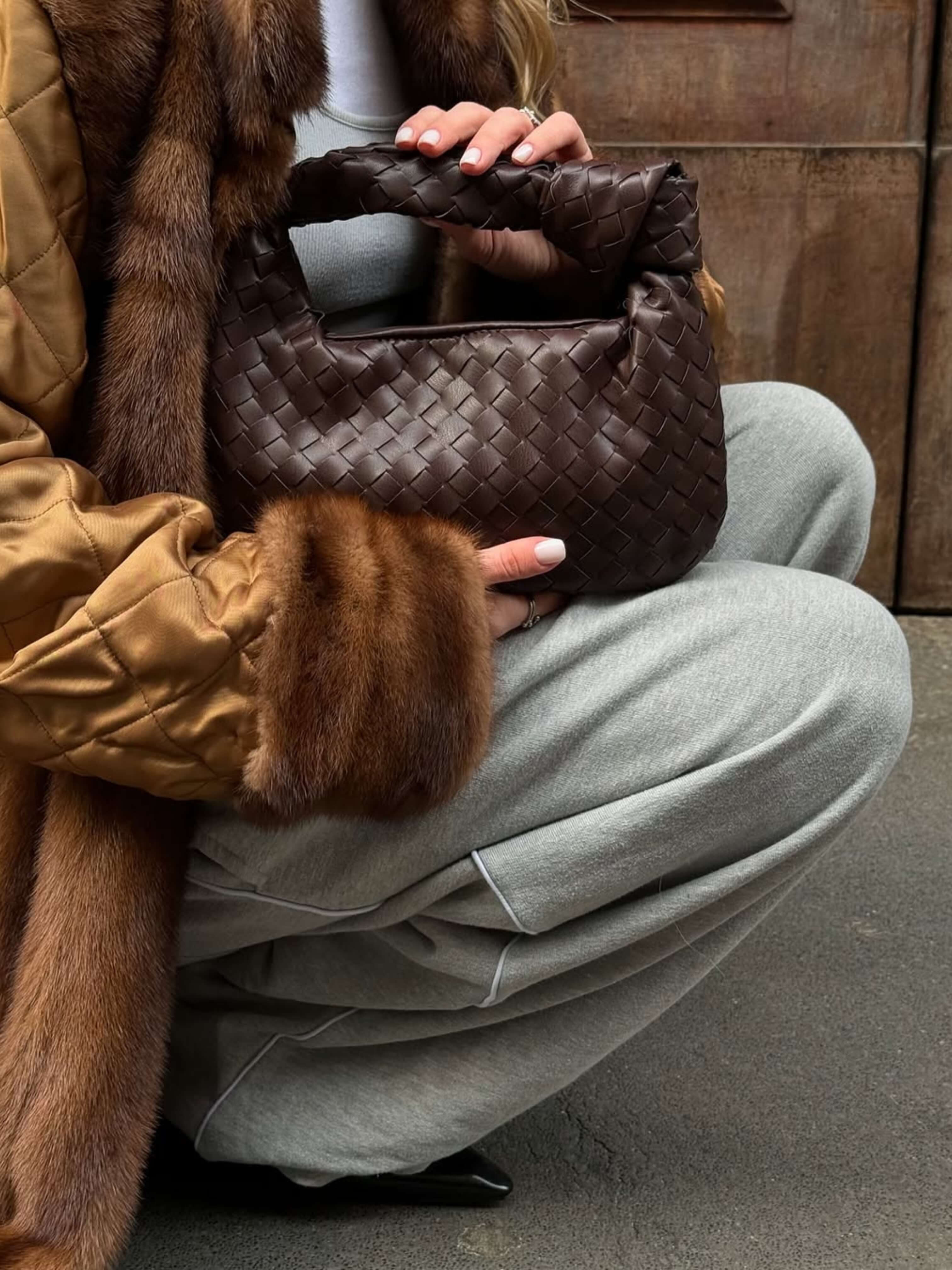 Sienna | Malá taška s pletenou uchom