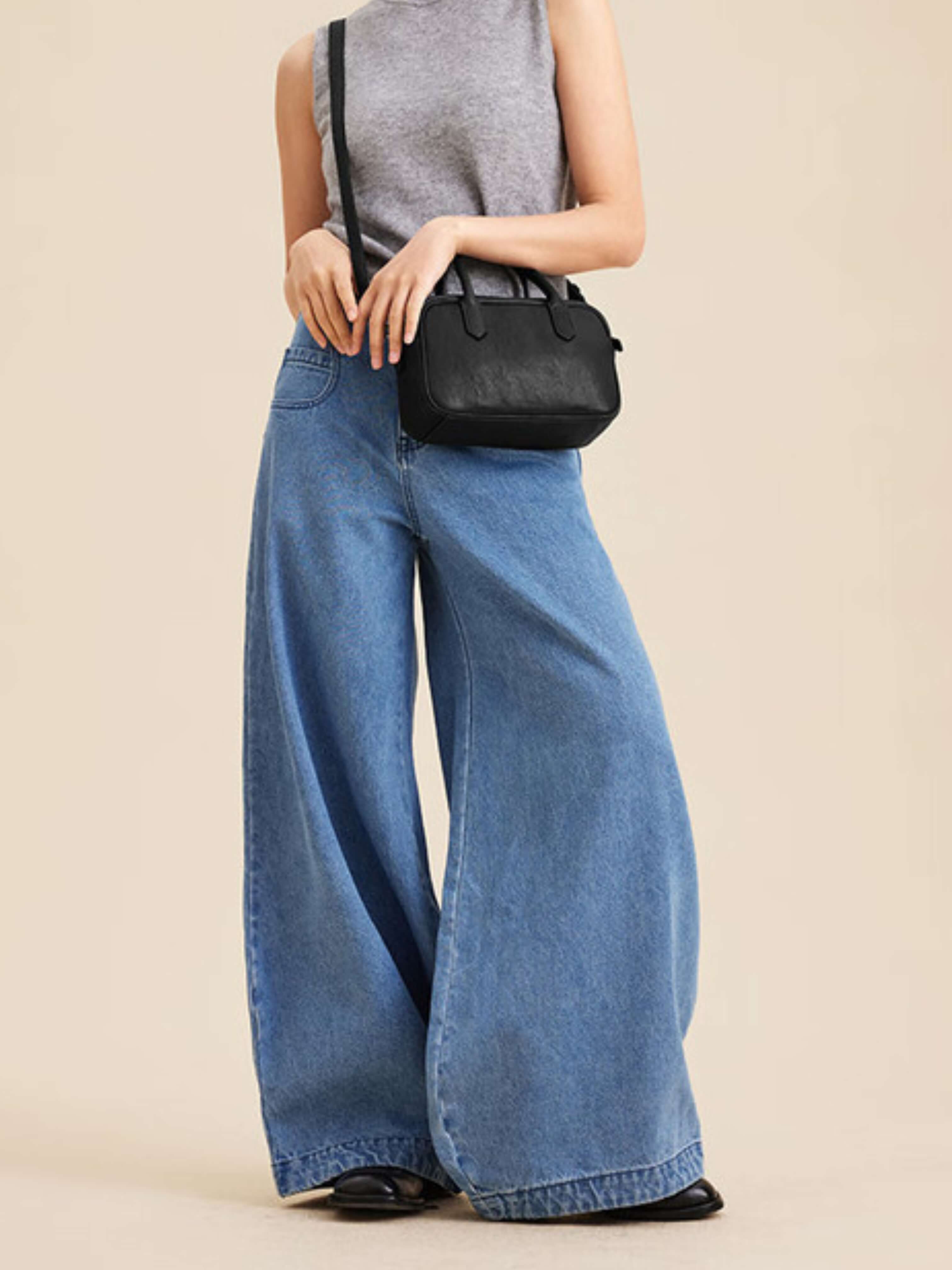 Eliza | Elegantná štvorec kabelka so zipsom