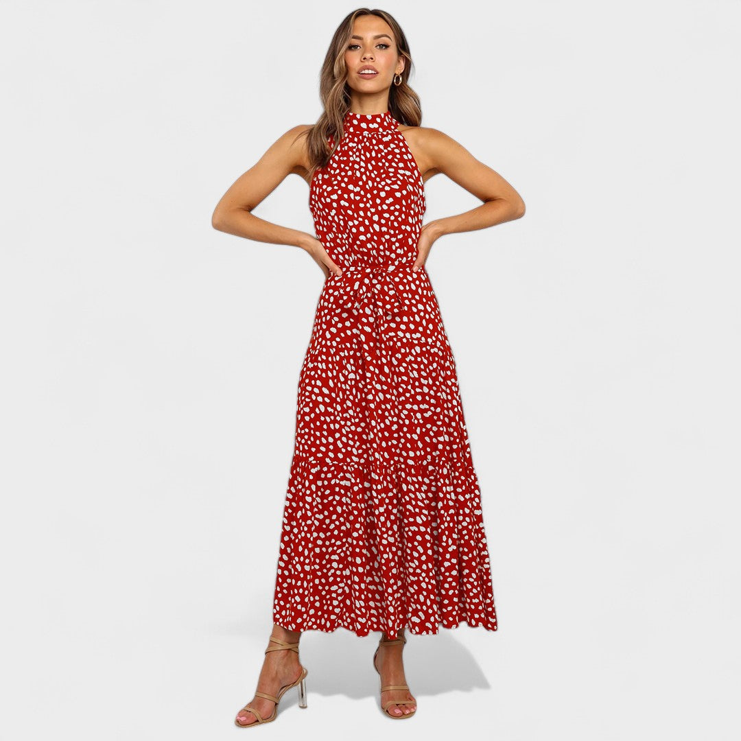 Kitty™ | Stylové a hravé maxi šaty s puntíky