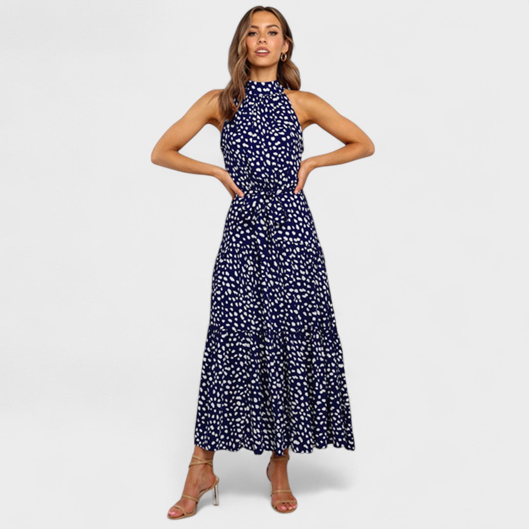 Kitty™ | Stylové a hravé maxi šaty s puntíky