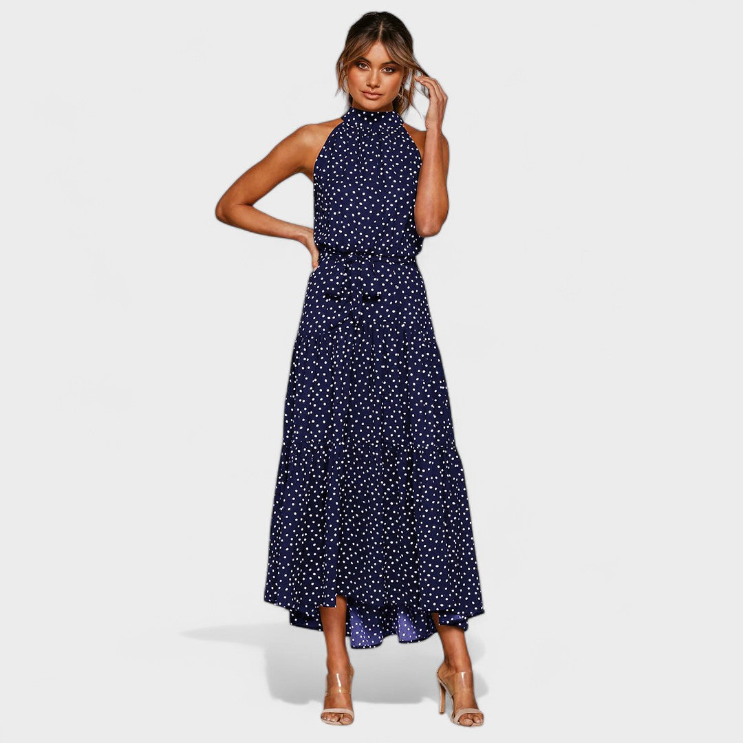Kitty™ | Stylové a hravé maxi šaty s puntíky