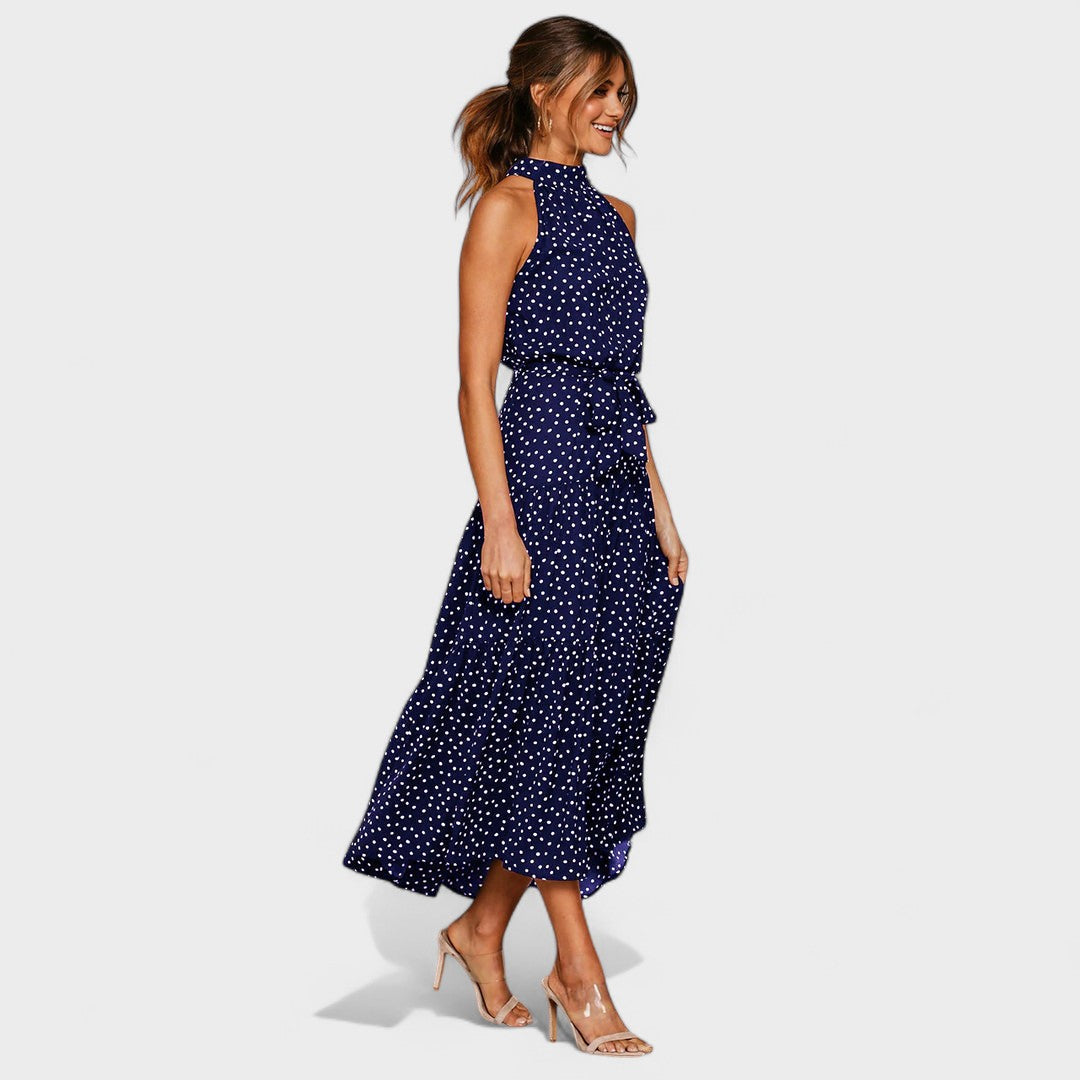 Kitty™ | Stylové a hravé maxi šaty s puntíky