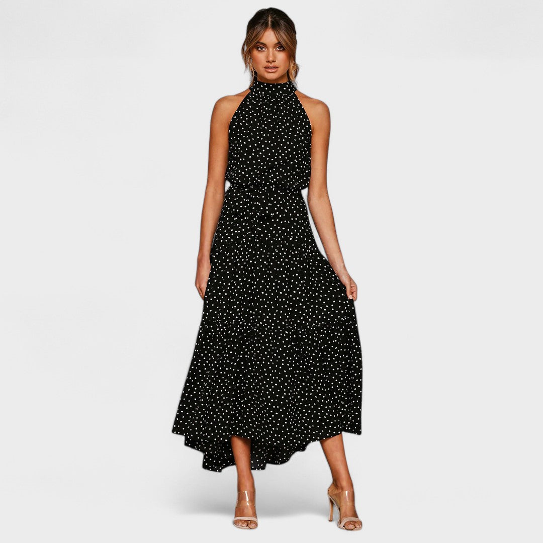 Kitty™ | Stylové a hravé maxi šaty s puntíky