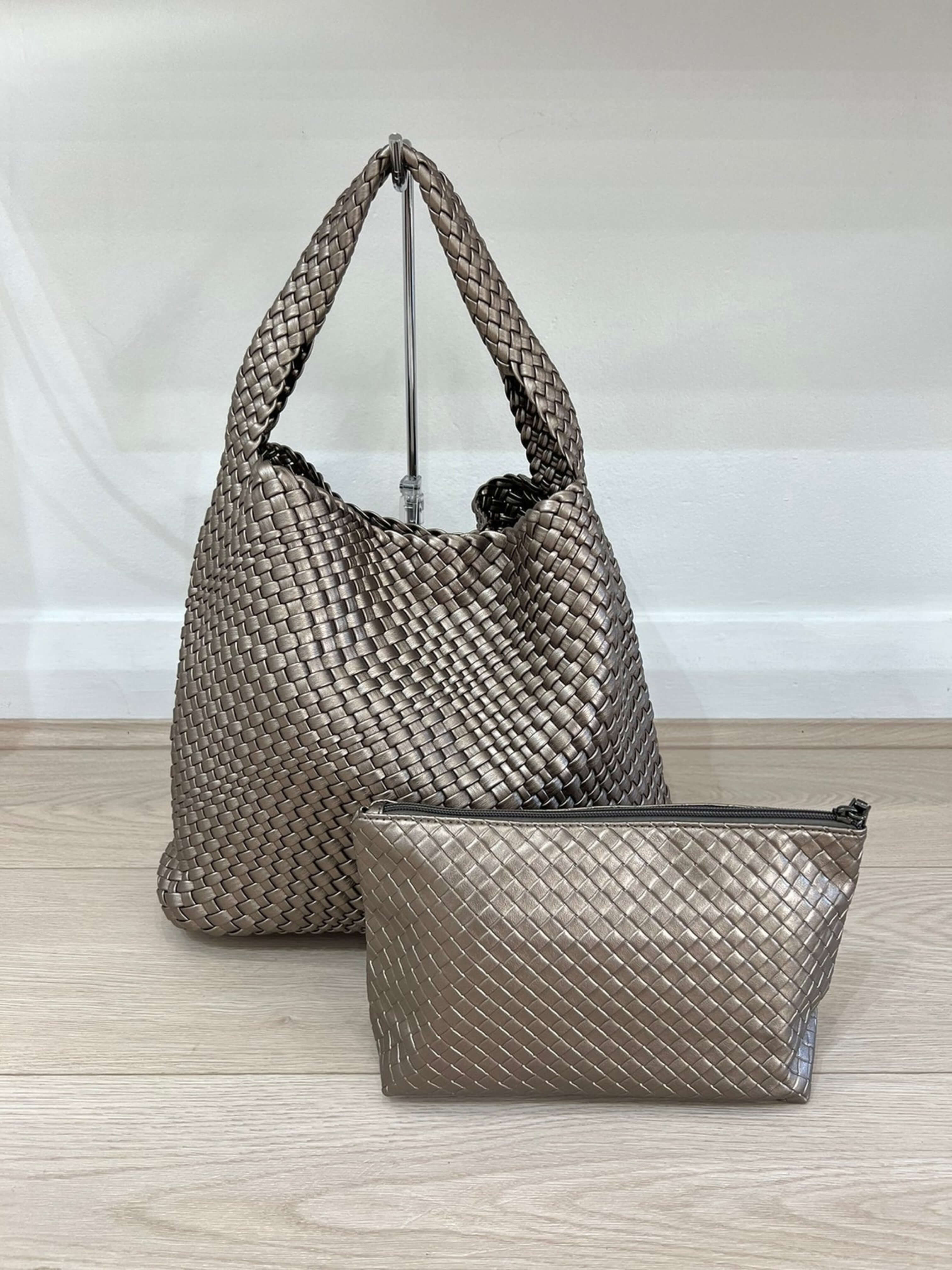 Luna | Elegantná oversized tkaná hobo taška