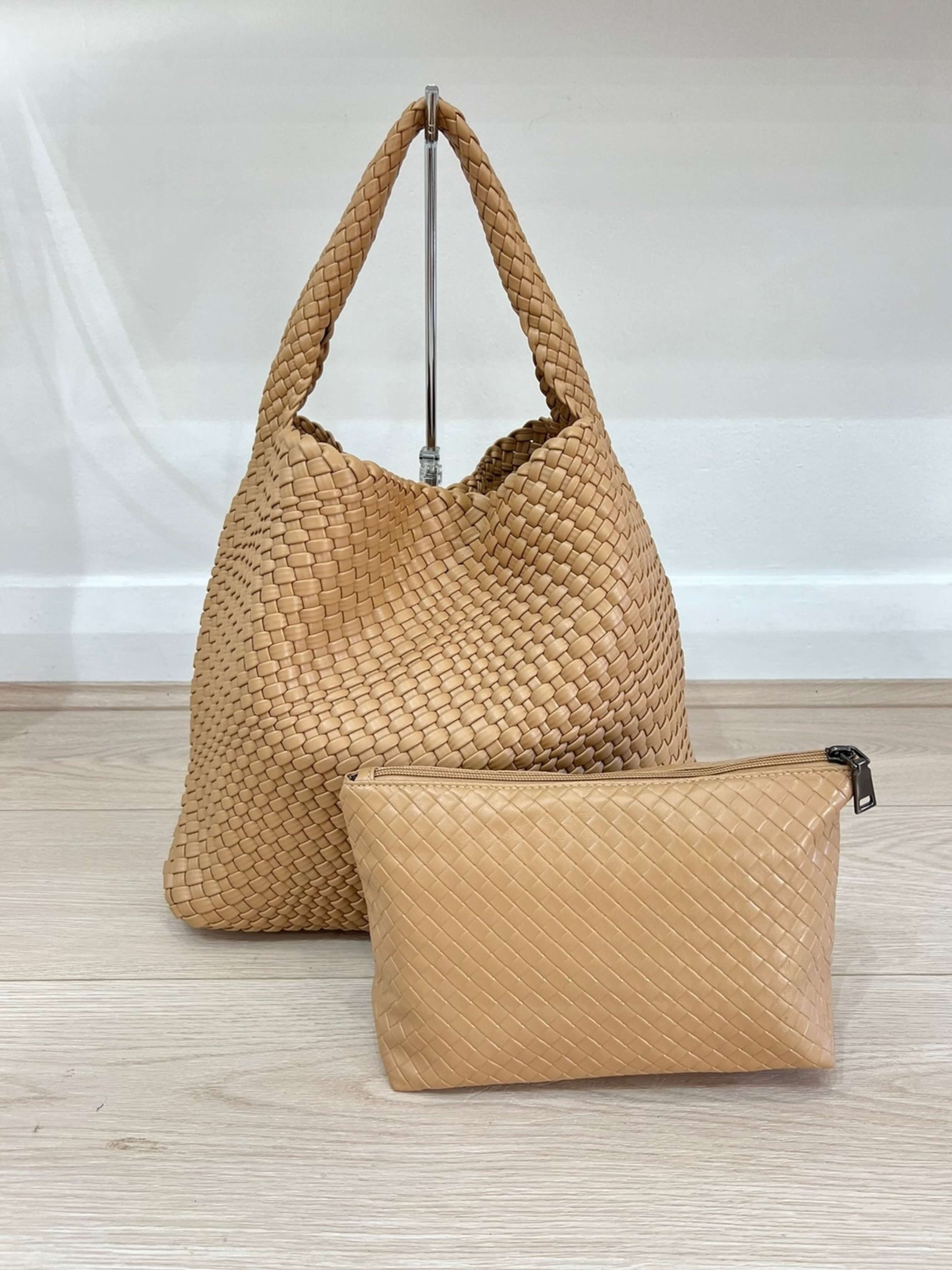 Luna | Elegantná oversized tkaná hobo taška