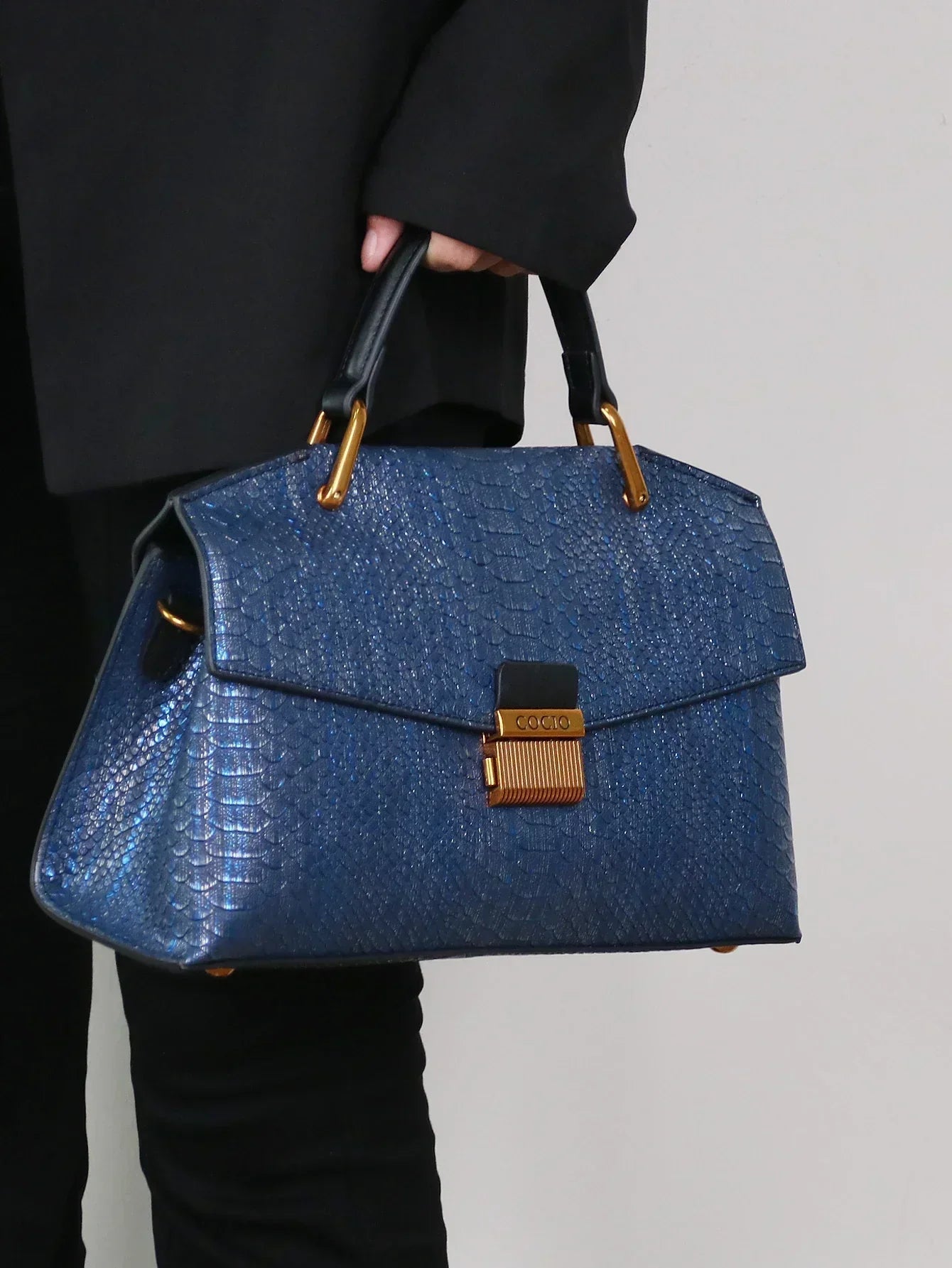 Kato - Celeste Python Handbag