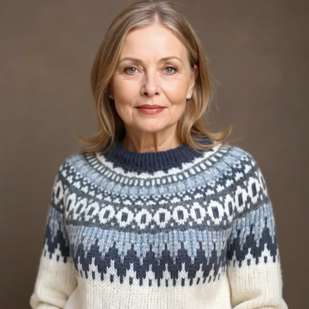 Maecey | Retro Island Sweater