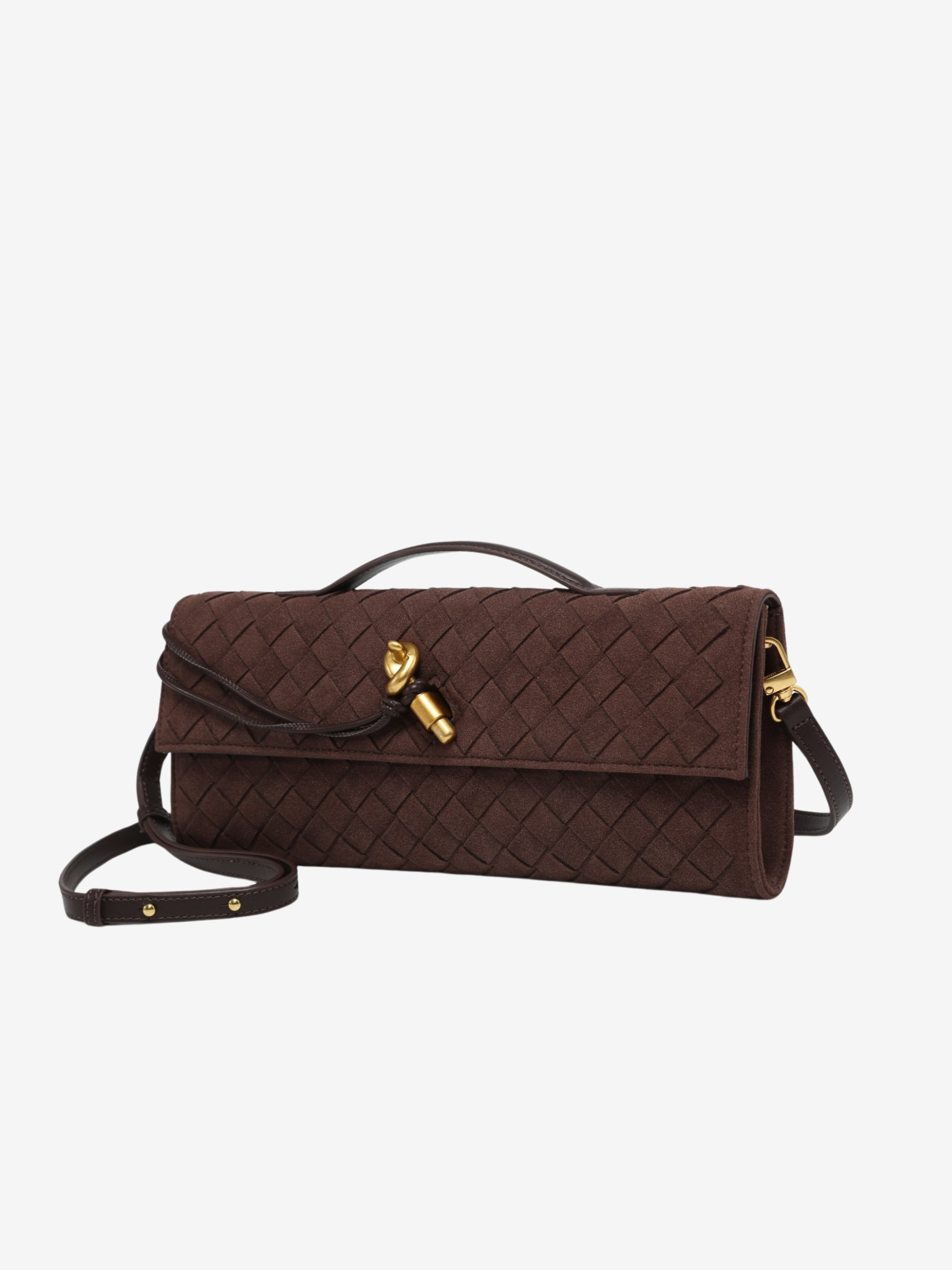 Čerešňa | Prémiová semišová kabelka s tkaným dizajnom