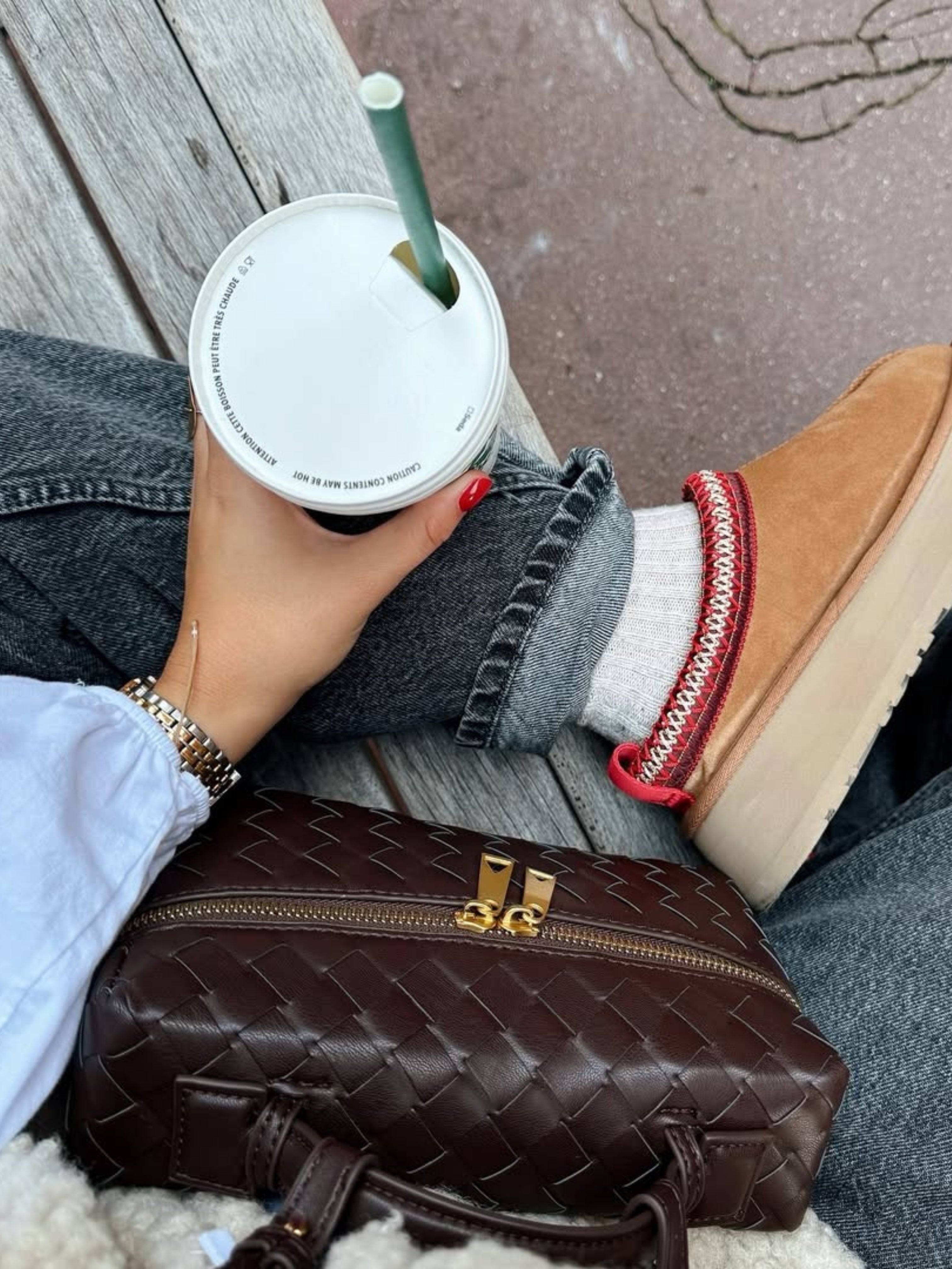 Juliette | Elegantná štruktúrovaná tkaná kabelka