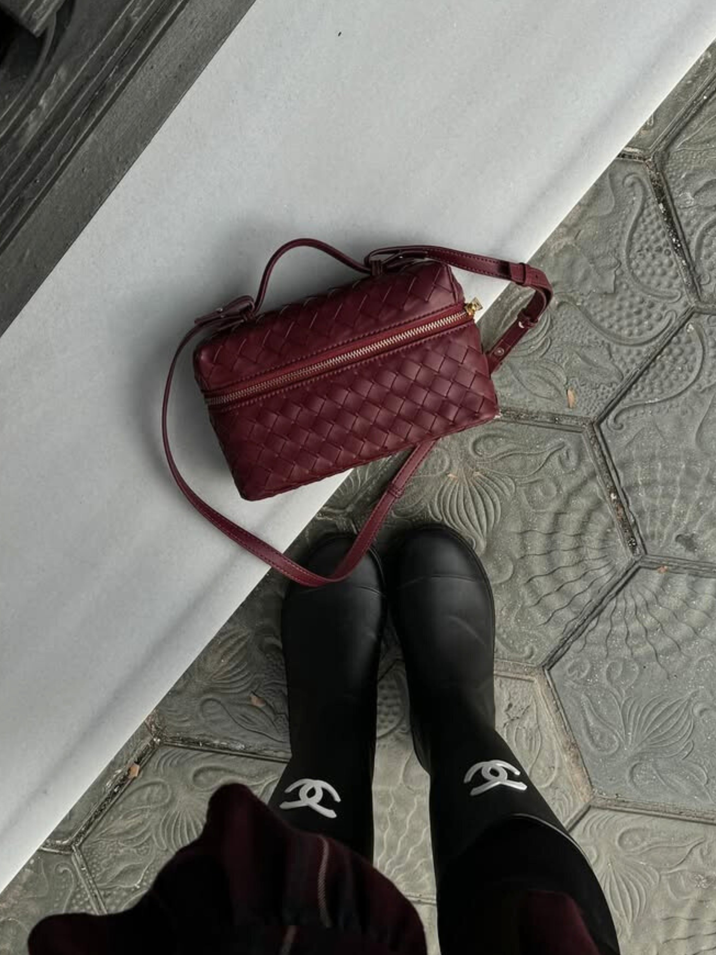 Juliette | Elegantná štruktúrovaná tkaná kabelka