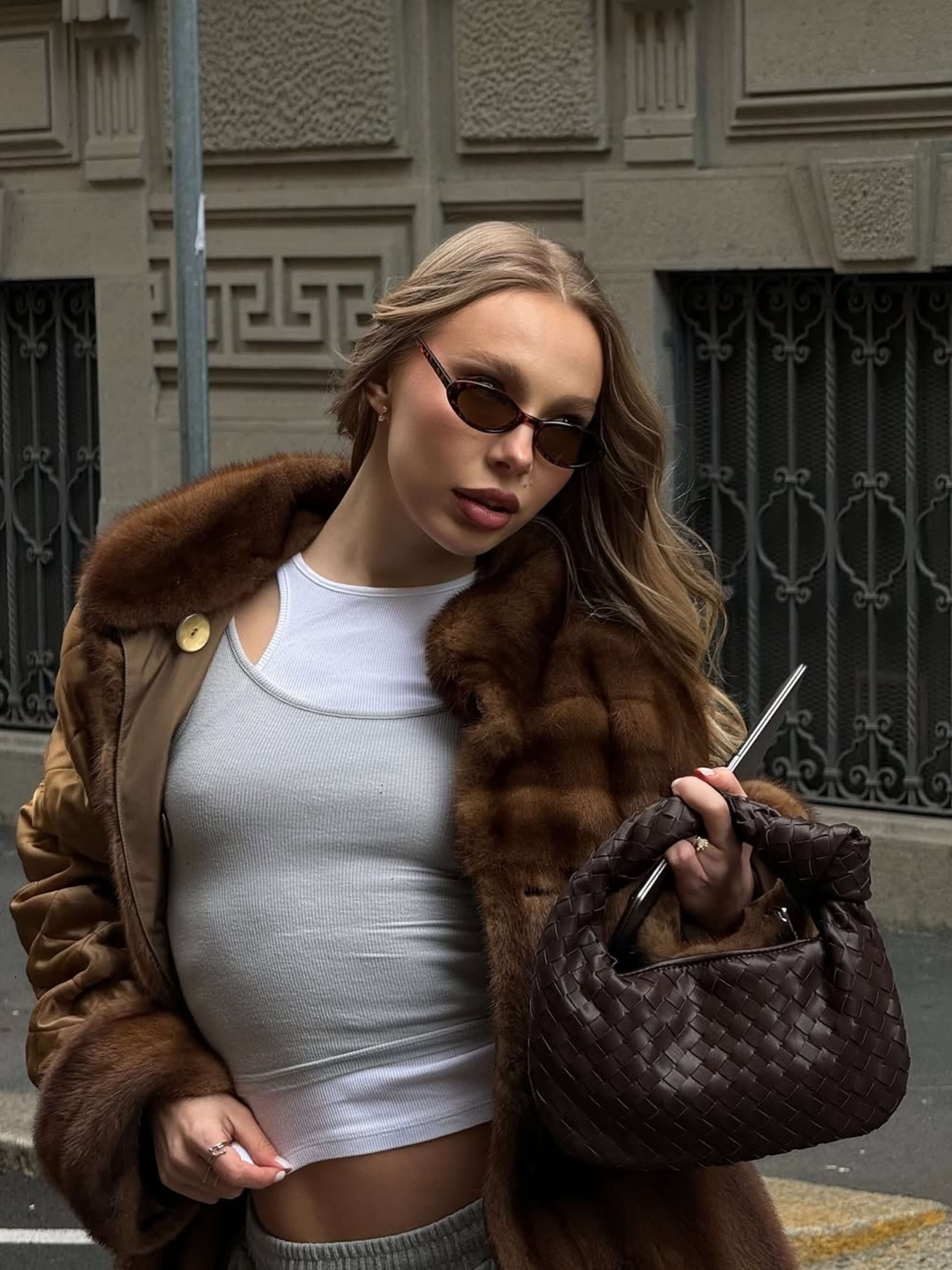 Sienna | Malá taška s pletenou uchom