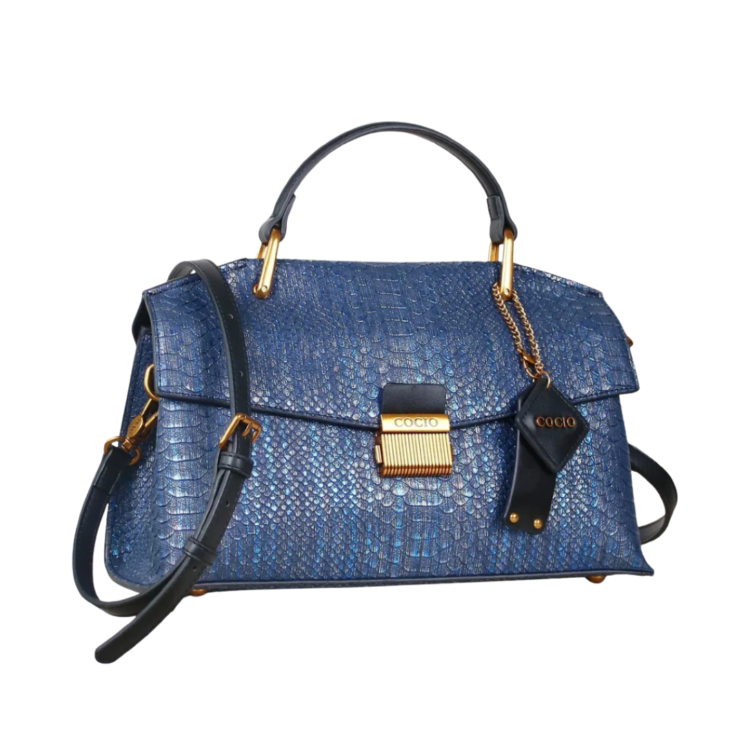 Kato - Celeste Python Handbag